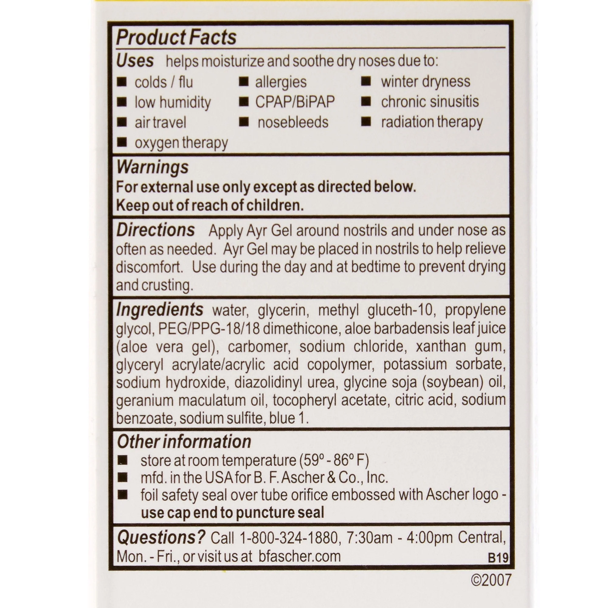 Ayr® Saline Gel Nasal Moisturizer, 0.5 oz. Tube - Image 4