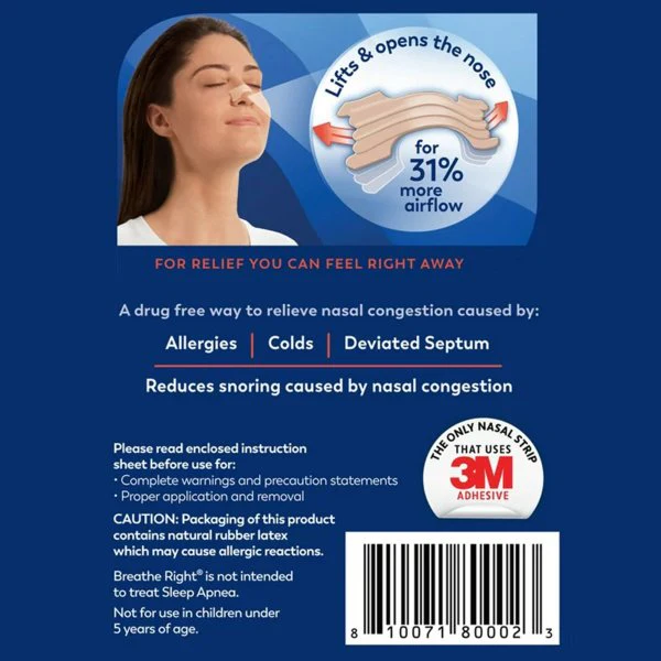 Breathe Right Nasal Strips, Extra Strength, 26 ct. - Image 3