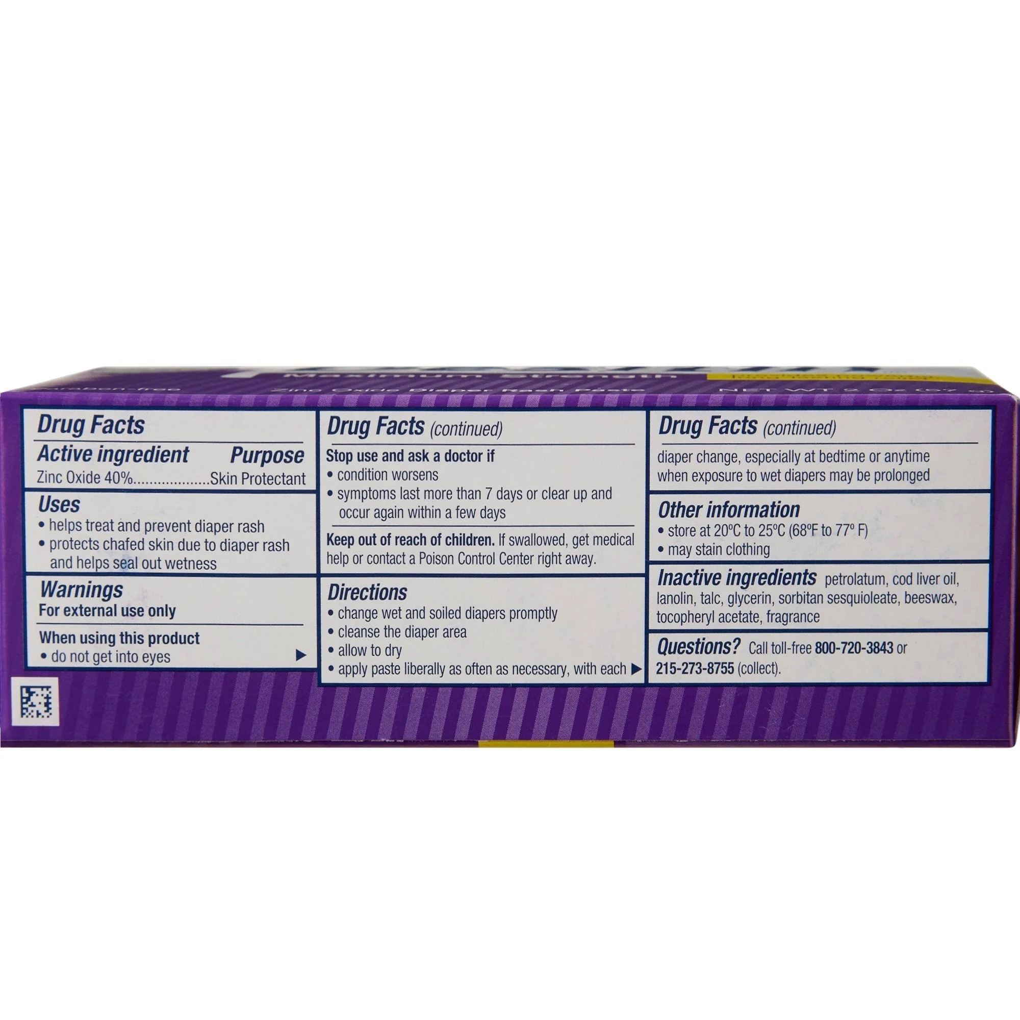 Desitin 40% Zinc Maximum Strength Diaper Rash Paste, 2 fl. oz. - Image 4