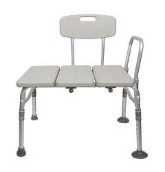 McKesson Aluminum Transfer Bench with Reversible Back - Image 5