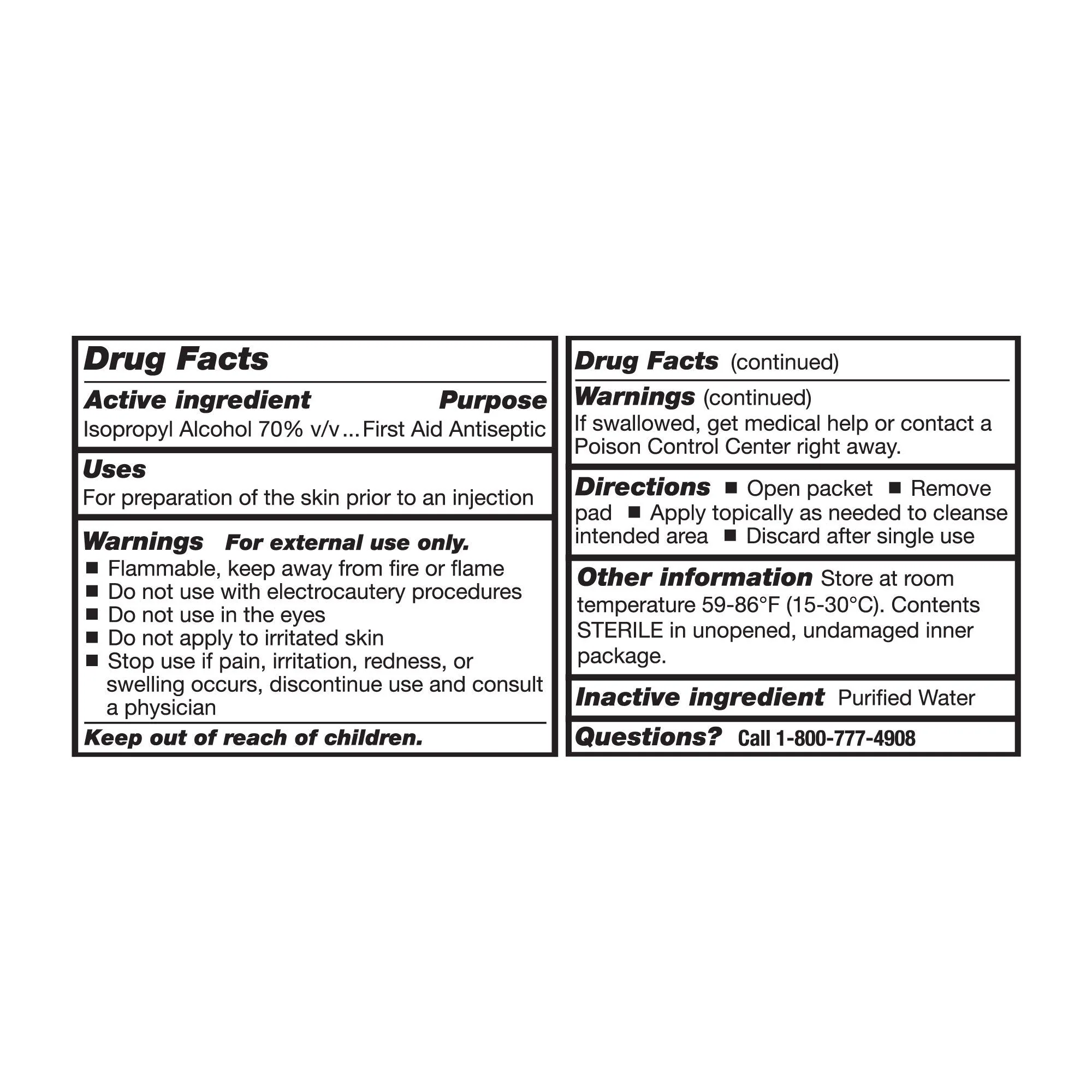 McKesson Alcohol Prep Pads, Isopropyl Alcohol, 70%, Medium - Image 6