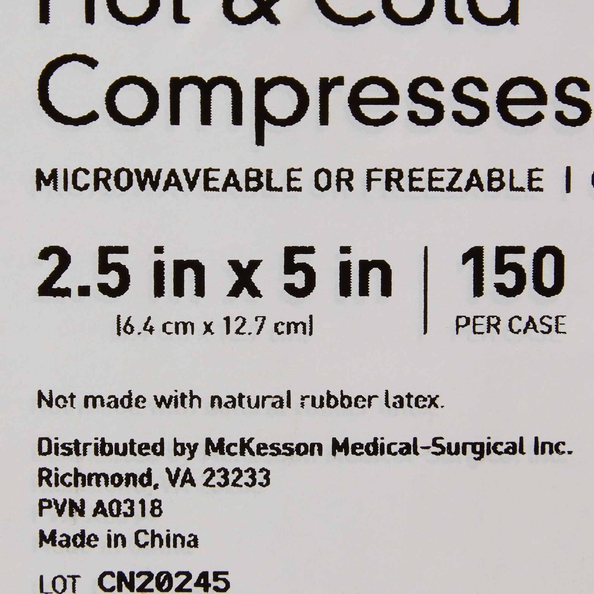McKesson Cold and Hot Compress Pack, Reusable, 2-1/2 x 5 Inch - Image 4