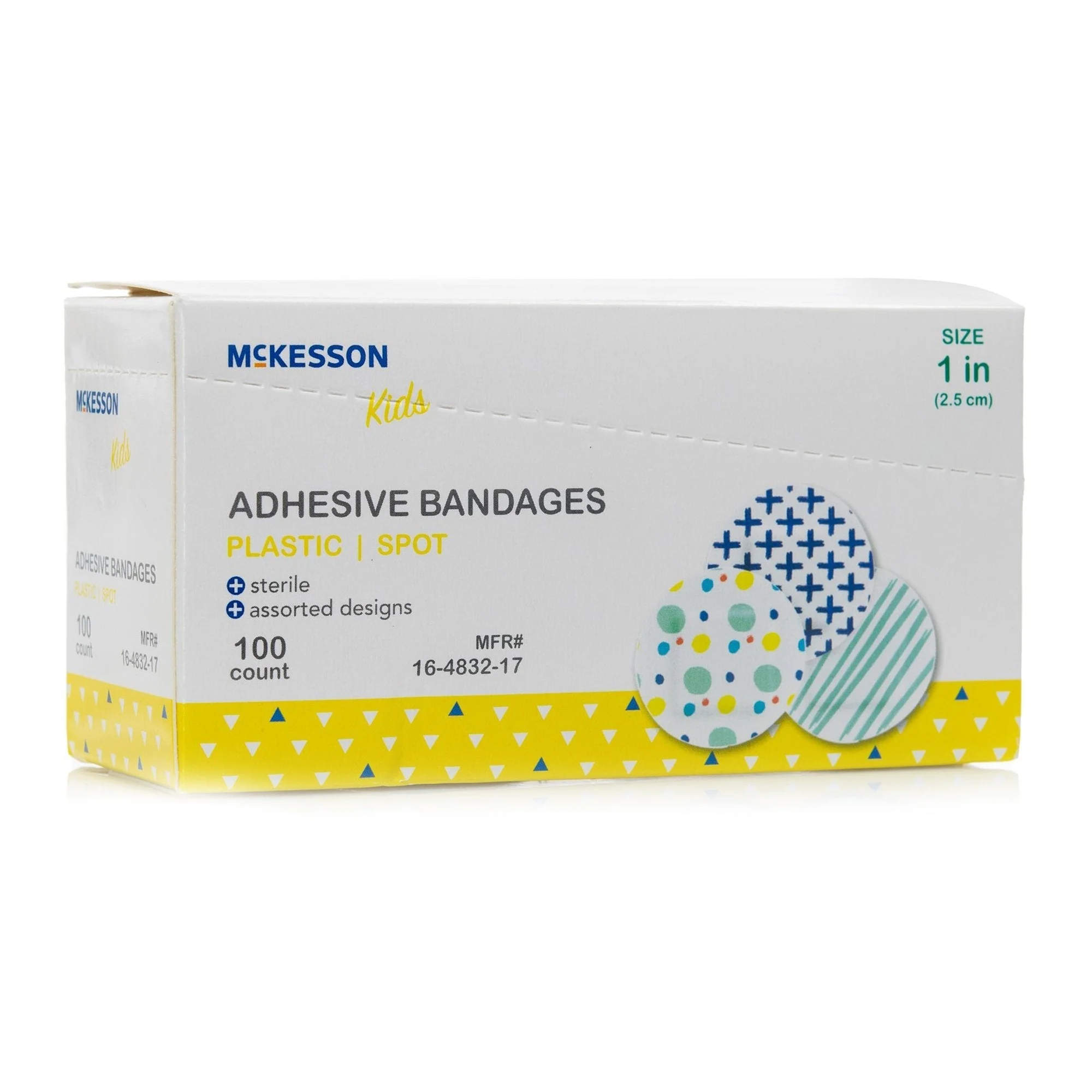 McKesson Kids™ Round Kid Design (Assorted Prints) Adhesive Spot Bandage, 1", 2400 ct - Image 6