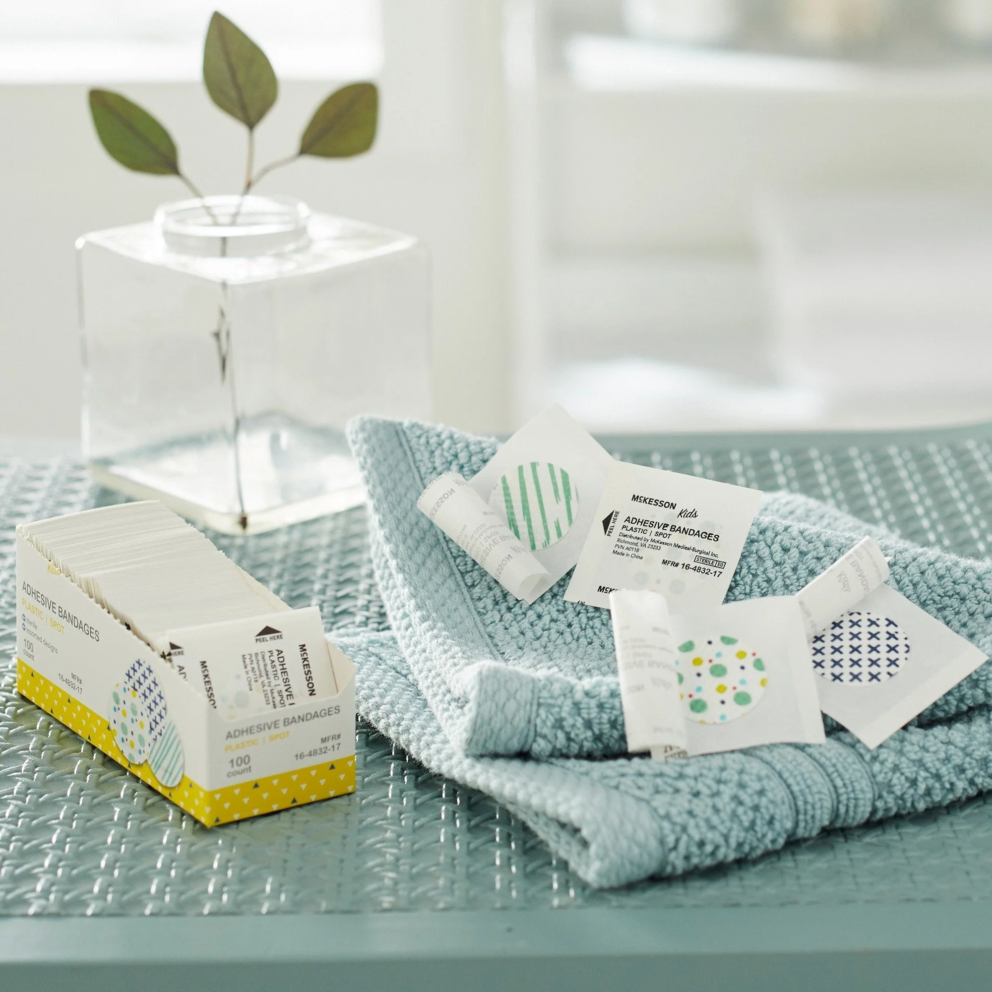 McKesson Kids™ Round Kid Design (Assorted Prints) Adhesive Spot Bandage, 1", 2400 ct - Image 7