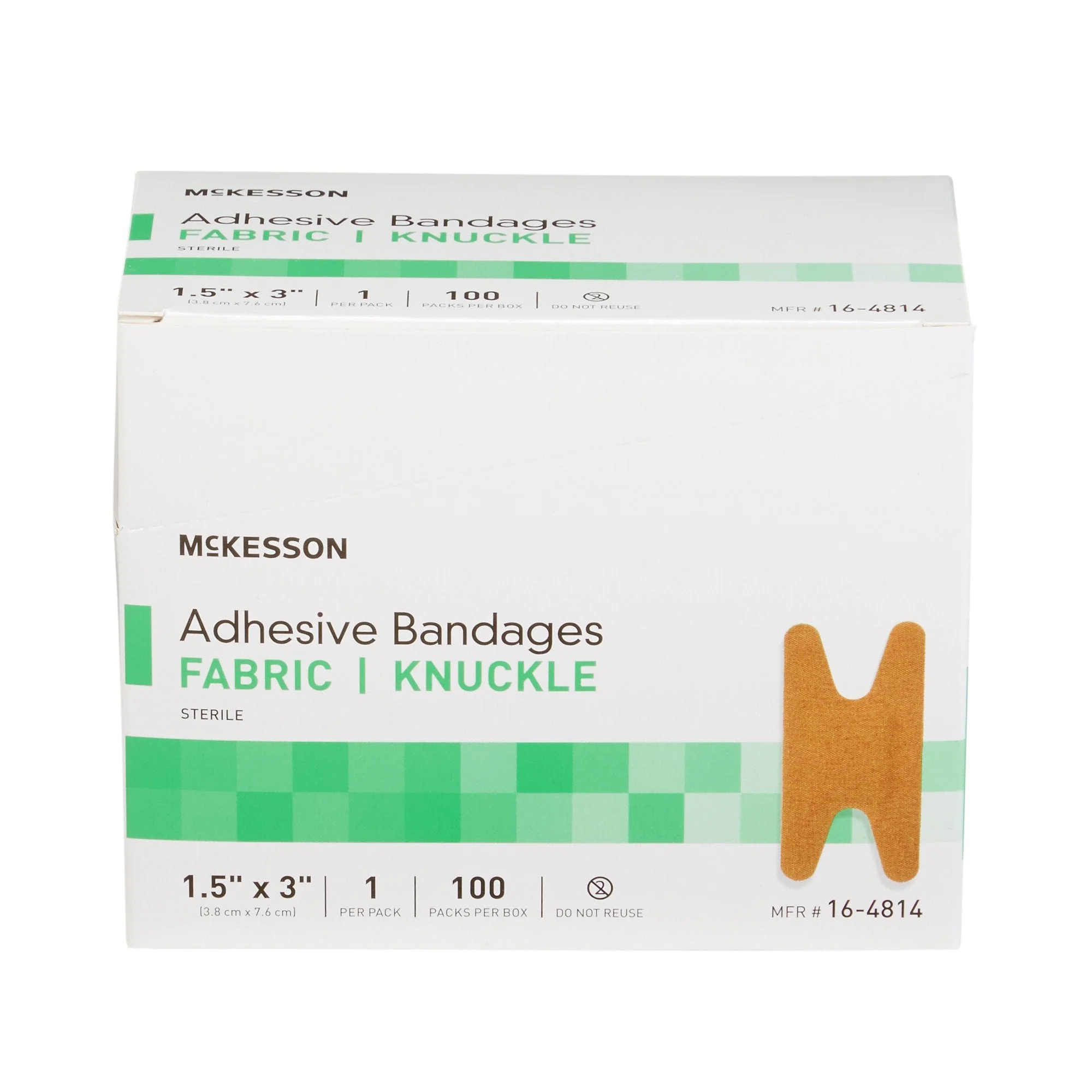 McKesson Knuckle Tan Bandages, 1-1/2 x 3 Inch, 2400 ct - Image 5
