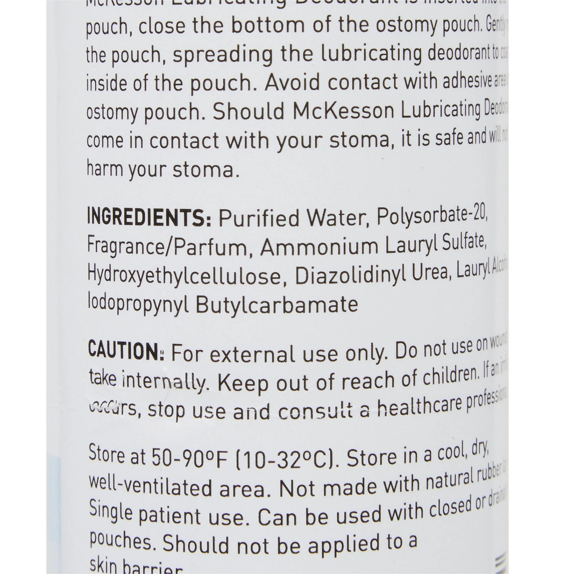 McKesson Lubricating Ostomy Appliance Deodorant Bottle - Image 5