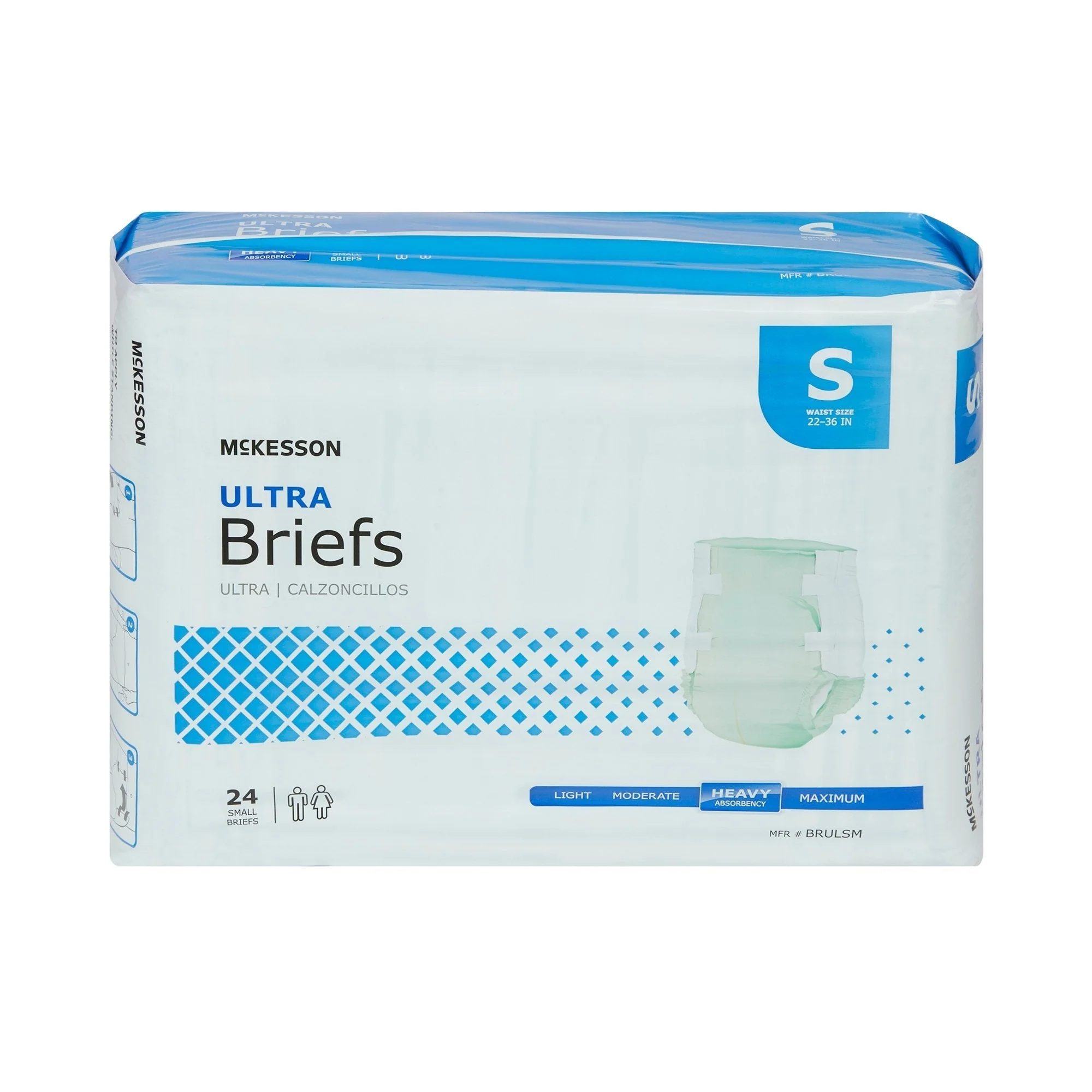 McKesson Ultra Heavy Absorbency Incontinence Brief, Small, 24 ct - Image 6