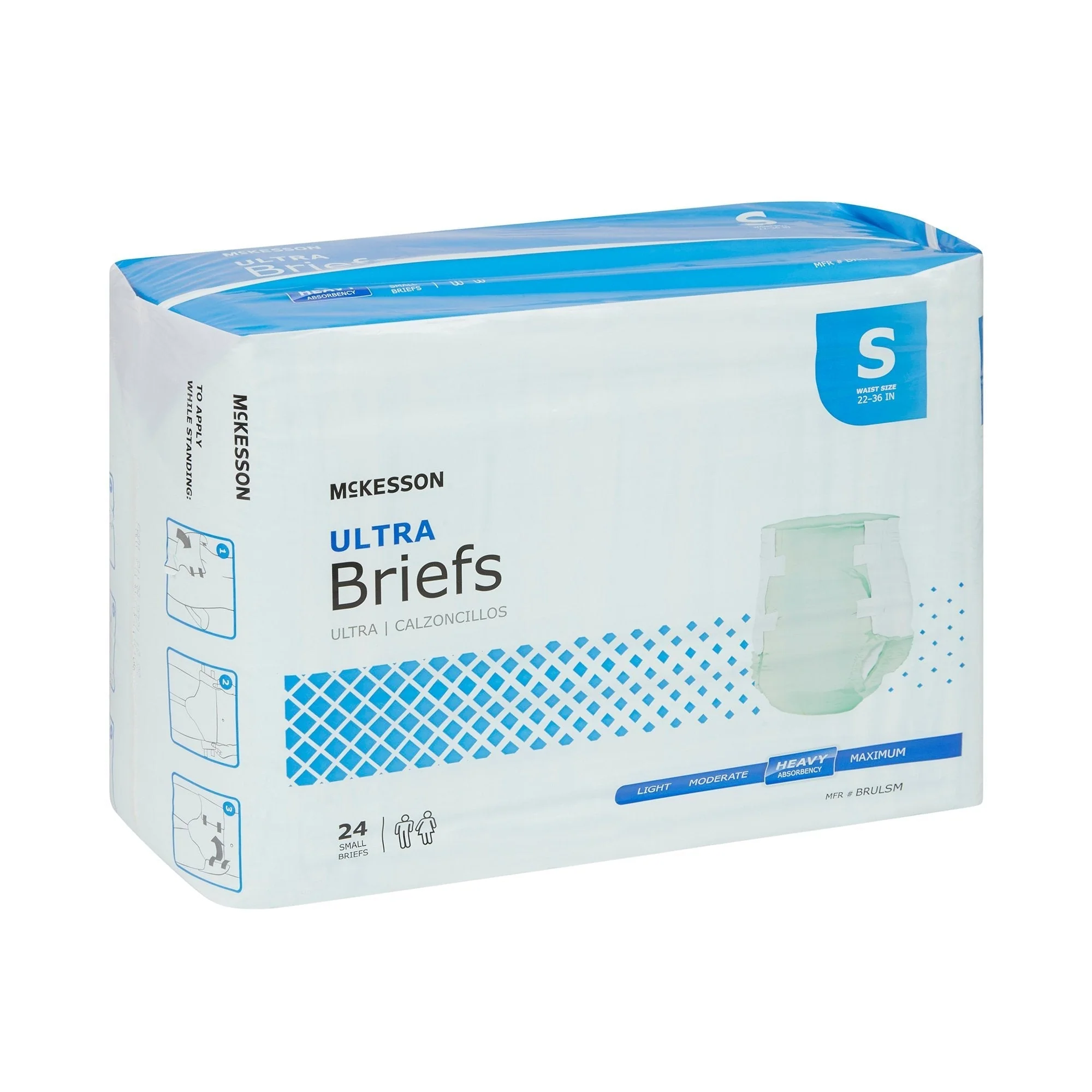 McKesson Ultra Heavy Absorbency Incontinence Brief, Small, 96 ct - Image 7