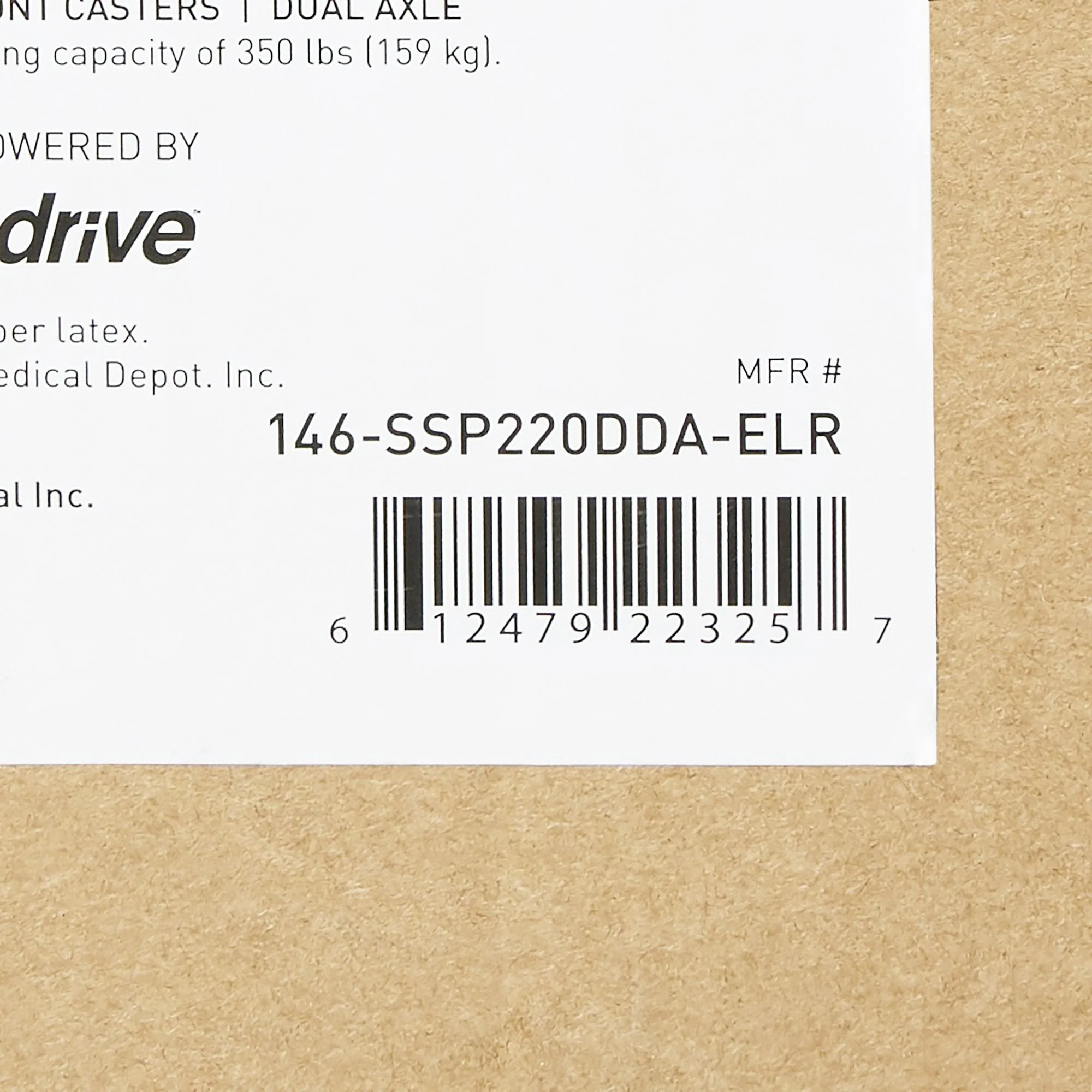 McKesson Wheelchair, 20 Inch Seat Width, Legrest - Image 3