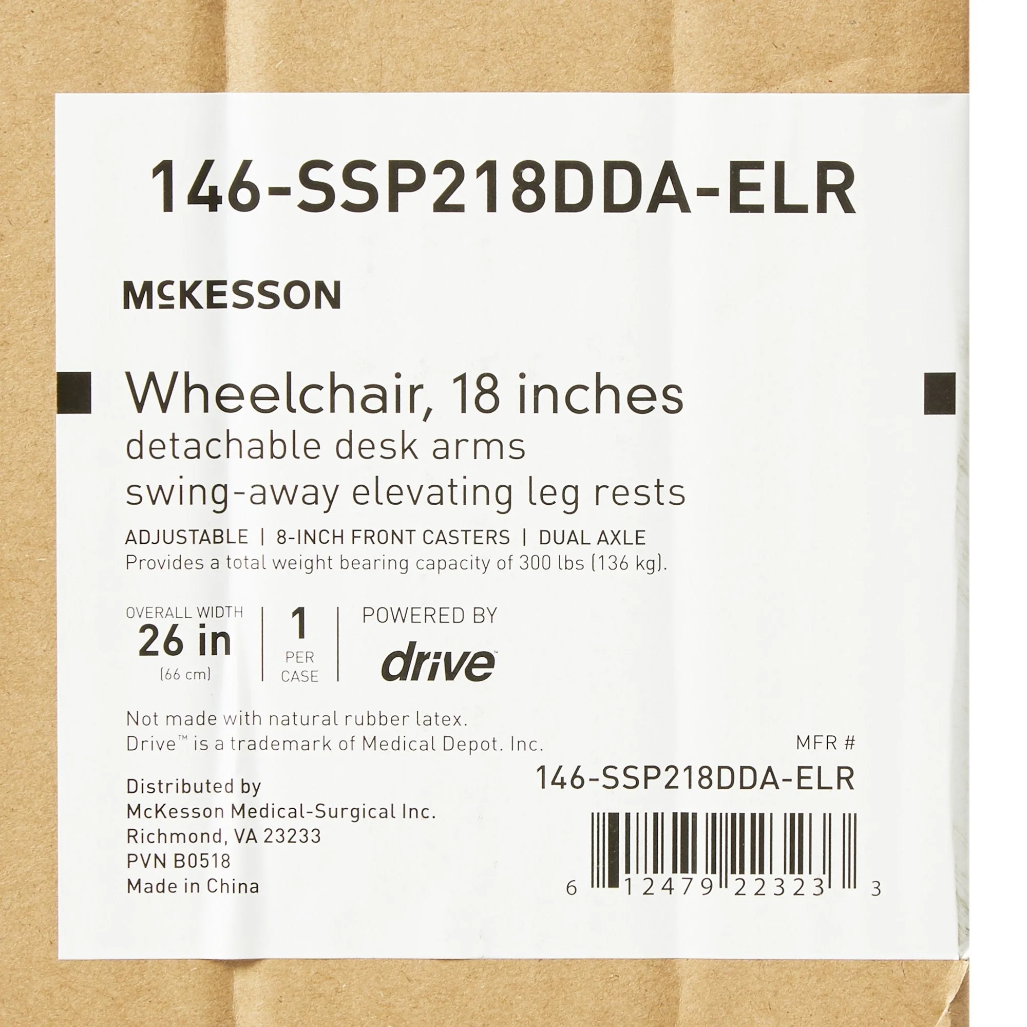 McKesson Wheelchair Swing-away Elevating Leg Rests - Image 4