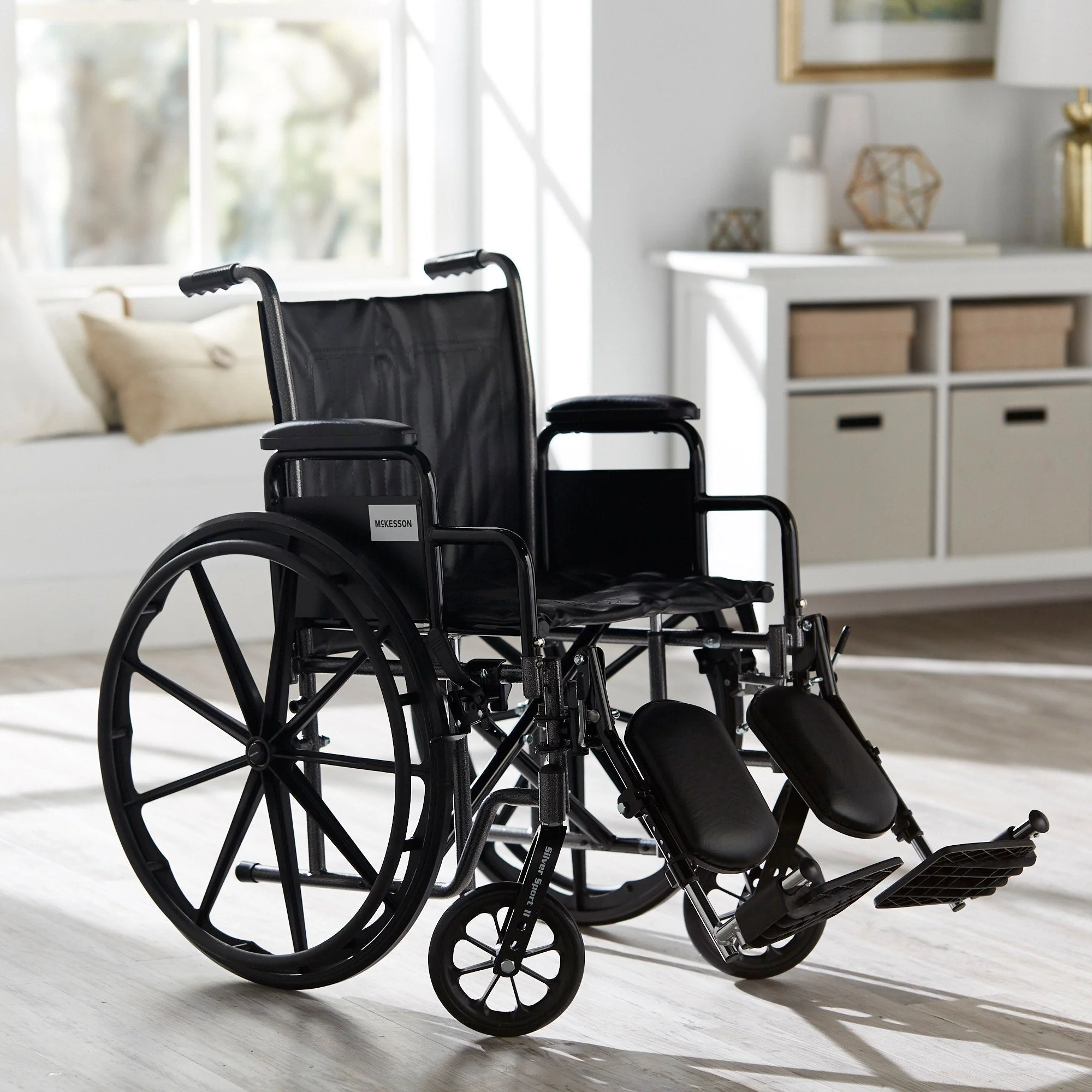 McKesson Wheelchair Swing-away Elevating Leg Rests - Image 5