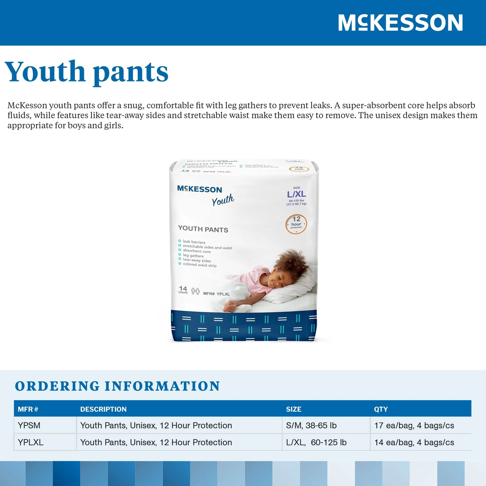 McKesson Youth Pants for Incontinence - Image 3