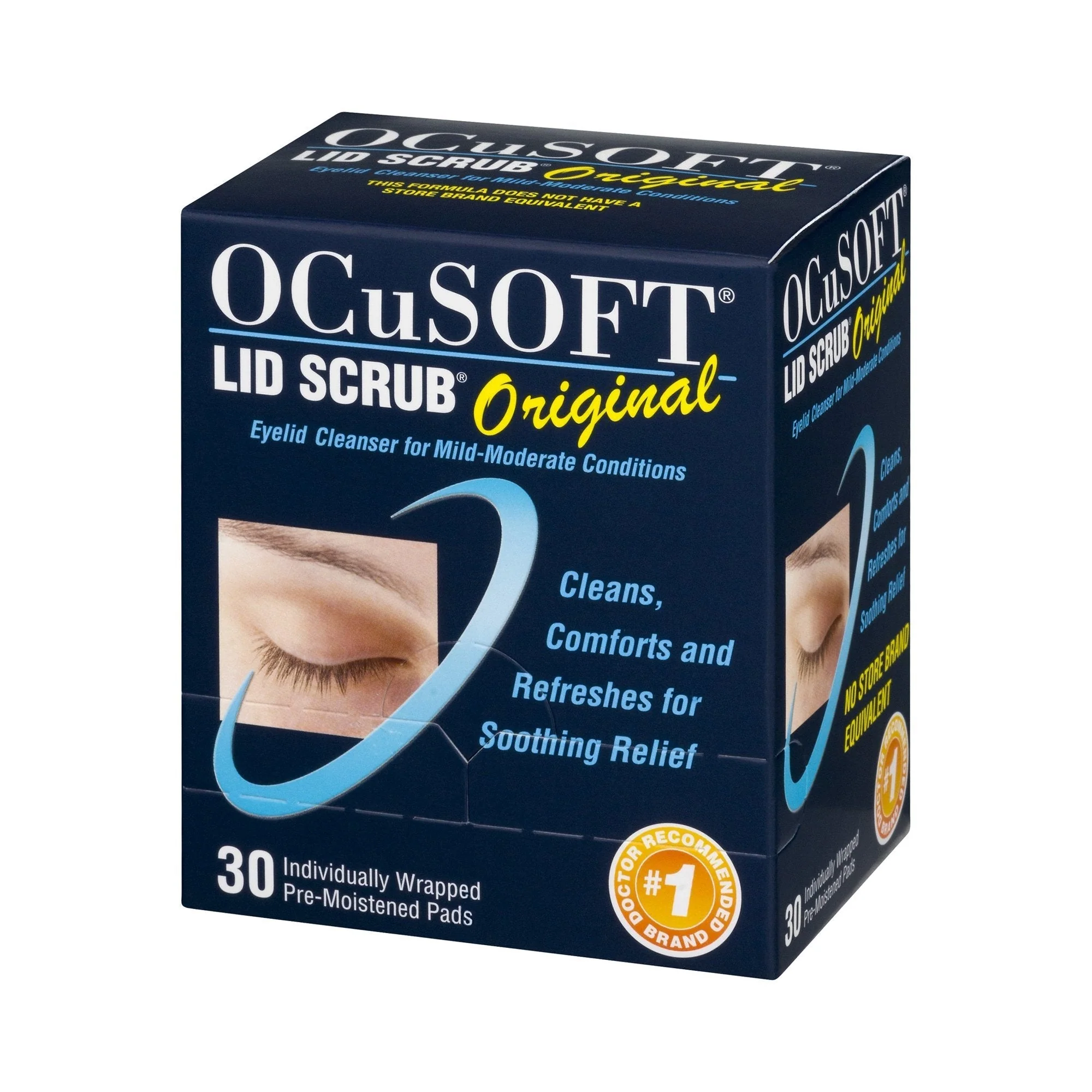 OCuSOFT® Lid Scrub® Eyelid Cleanser Pre-Moistened Pads, 30 ct - Image 4