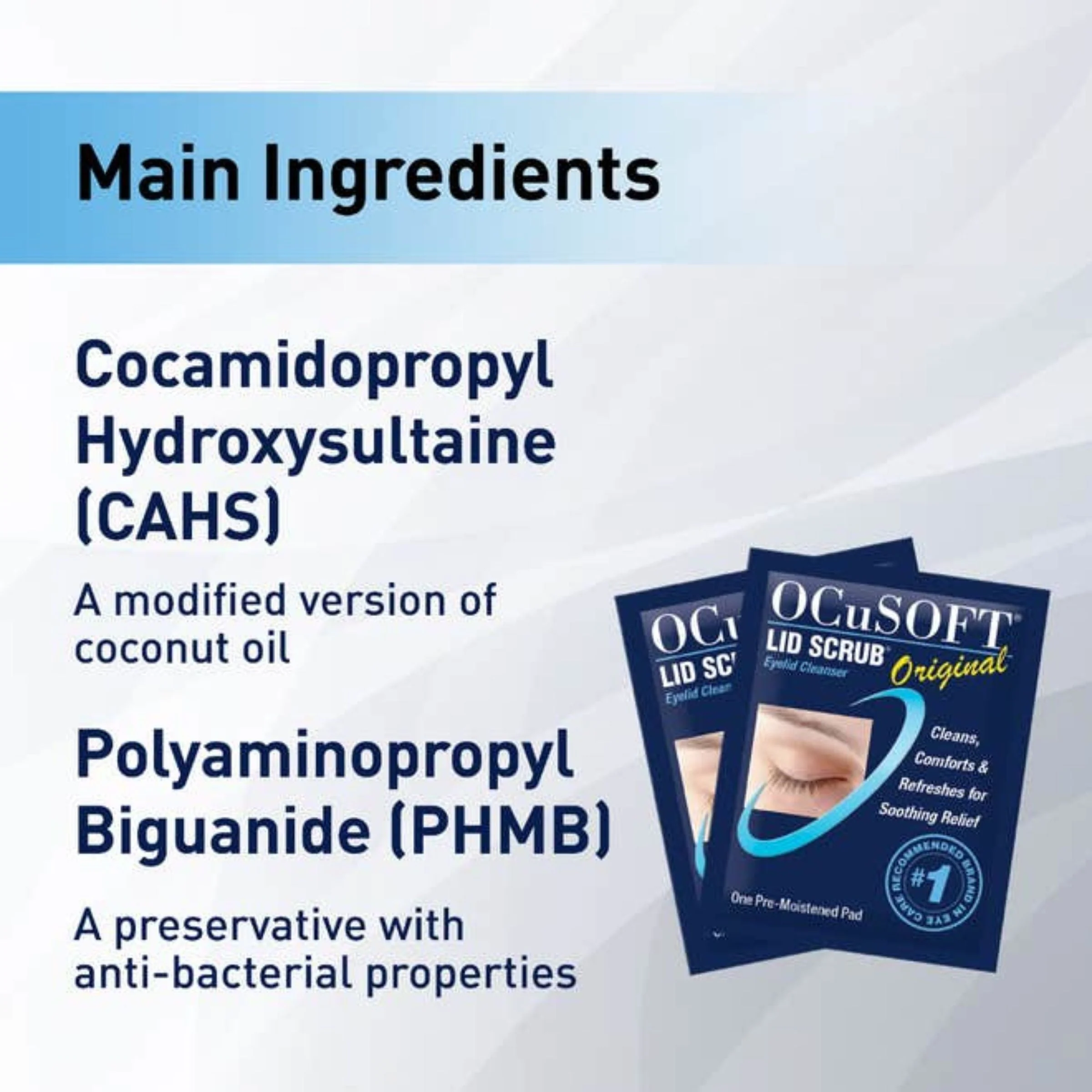 OCuSOFT® Lid Scrub® Eyelid Cleanser Pre-Moistened Pads, 30 ct - Image 6