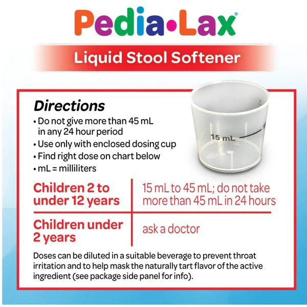 Pedia-Lax Liquid Stool Softener, Fruit Punch, 4 oz. - Image 4