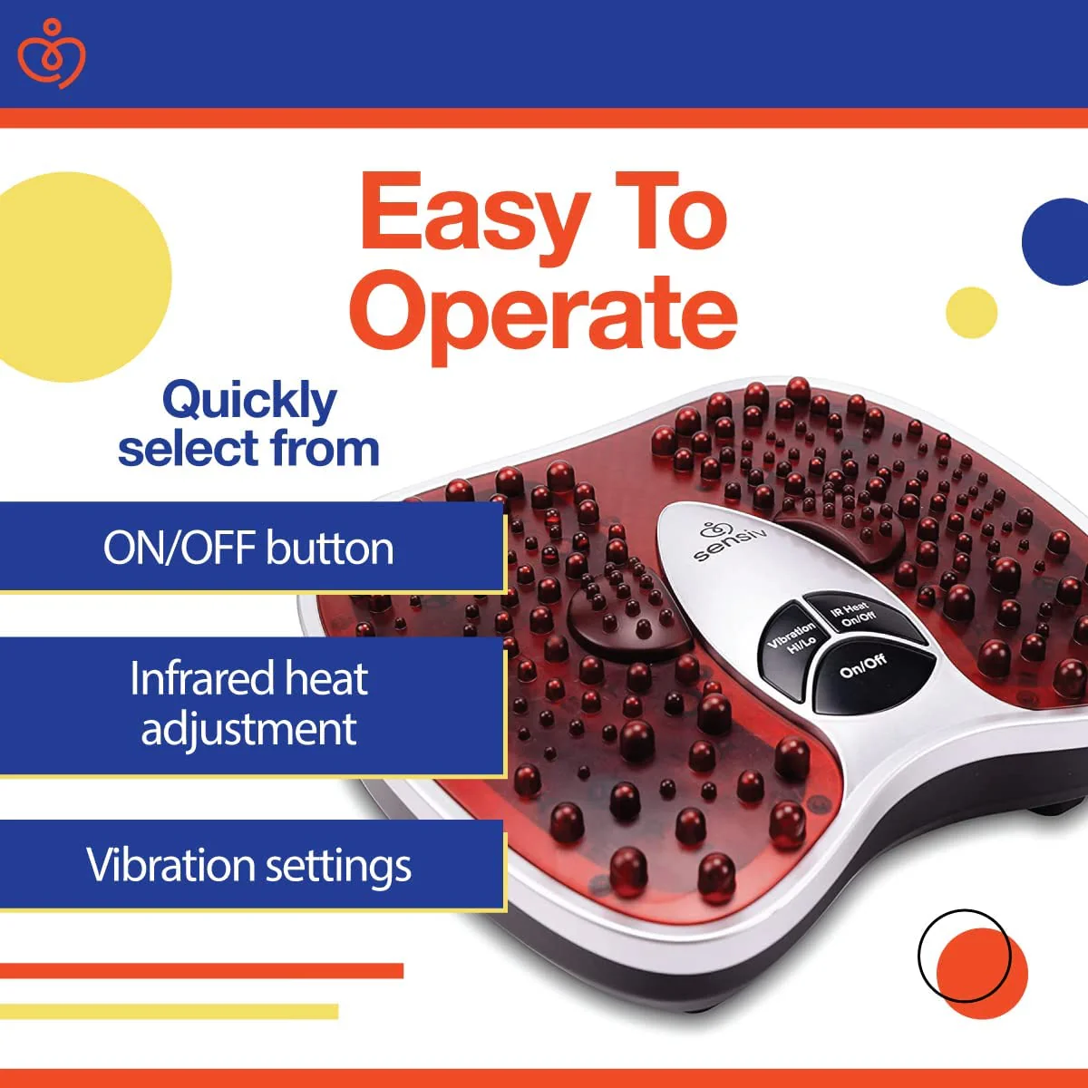 Sensiv Acupressure Infrared Blood Circulation Foot Massager - Image 4