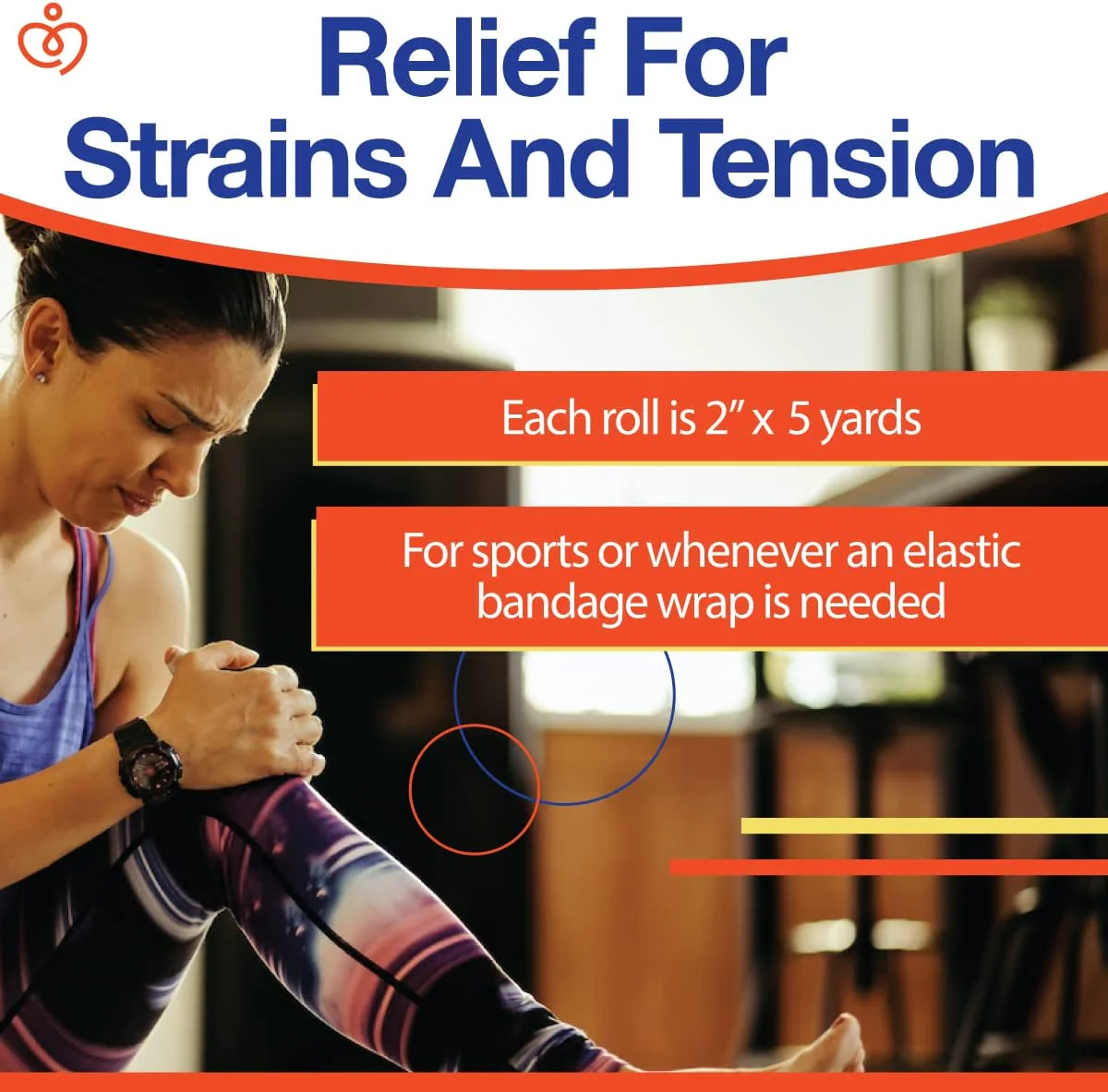 Sensiv Self-Adhering Elastic Sports Wrap 2in*15 ft - 2 Pack - Image 5