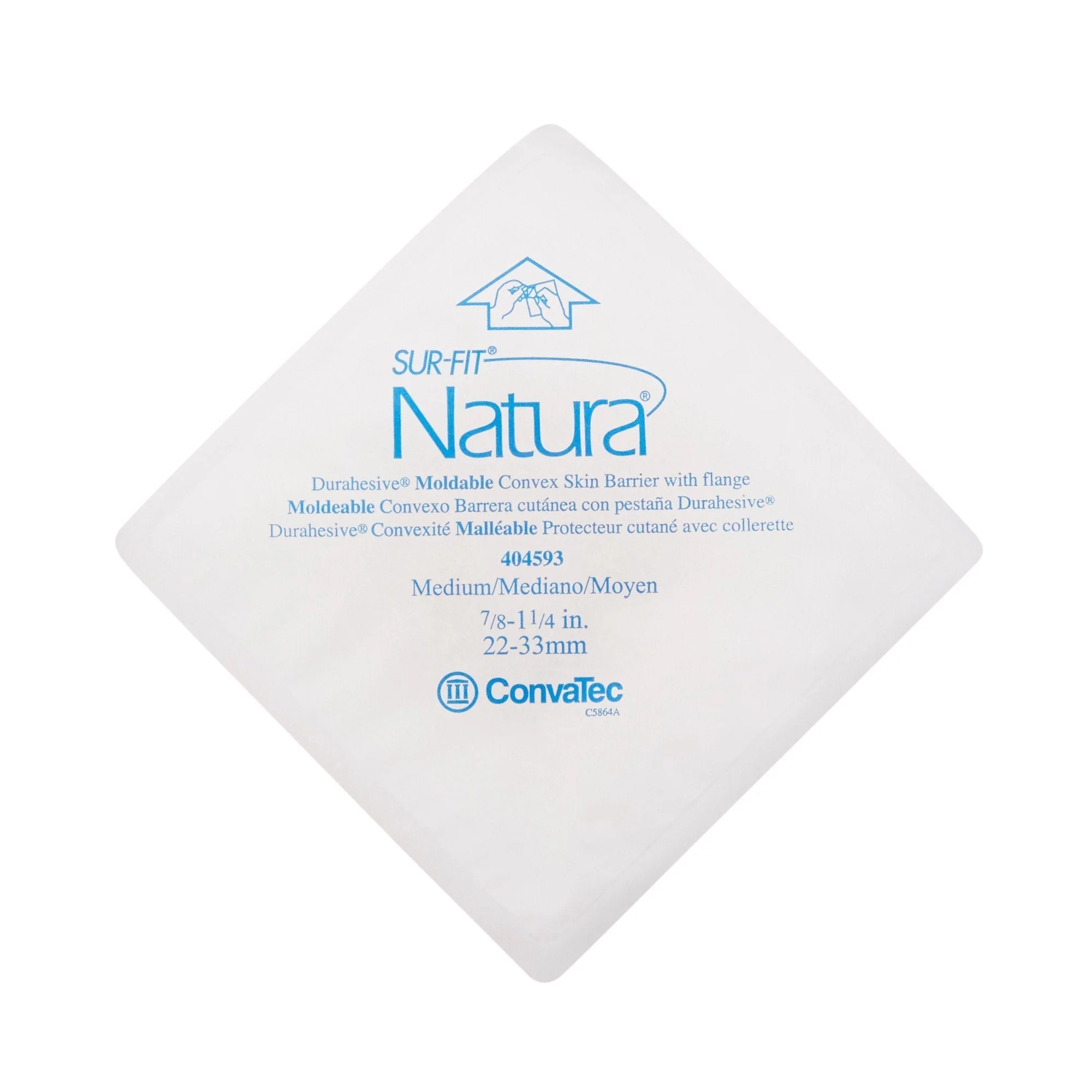 Sur-Fit Natura Colostomy Barrier Extended Wear, 1-3/4" Flange, 7/8" to 1-1/4" Opening, 4-1/2" X 4-1/2", 10 ct - Image 6