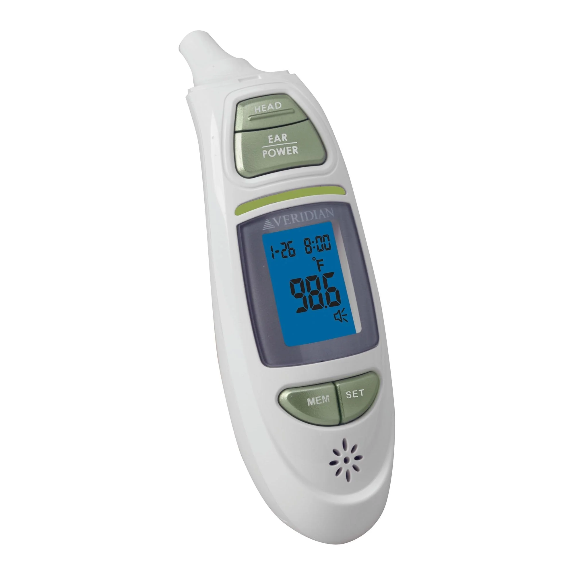 Veridian Infrared Thermometer, Tympanic Ear Digital Talking Thermometer - Image 5