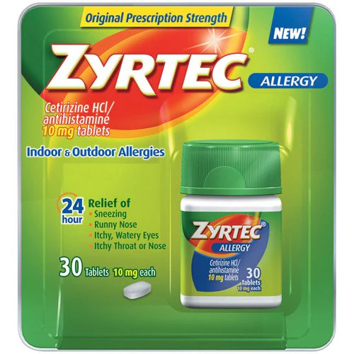 Zyrtec 24 HR Allergy Relief Tablets, Cetirizine Antihistamine, 10 mg - Image 6